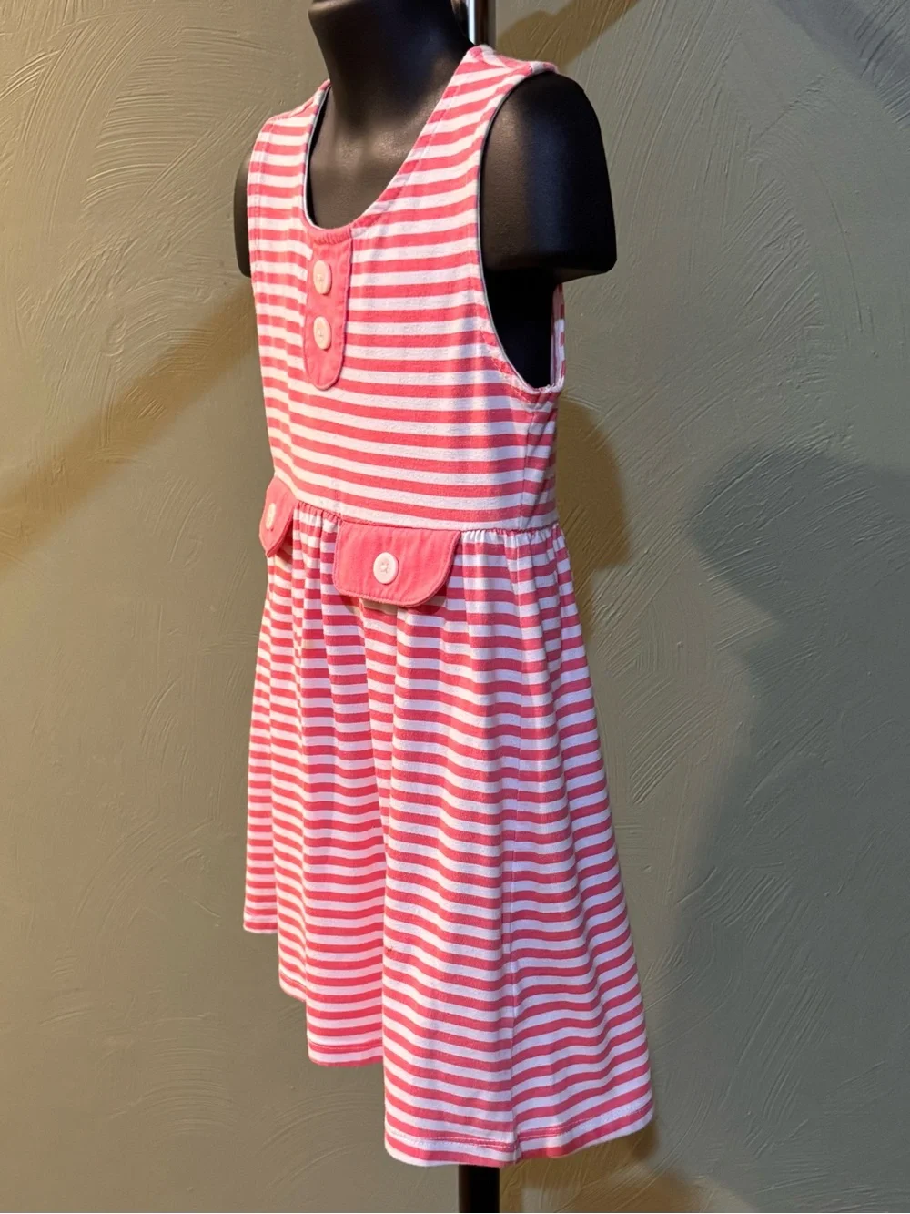 Lot of 3 Girls Dresses Sizes 5 & 6 Striped Polka Dot Floral Pink/Black/White